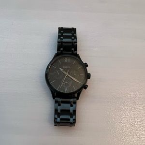 Fenmore Midsize Multifunction Black Stainless Steel watch